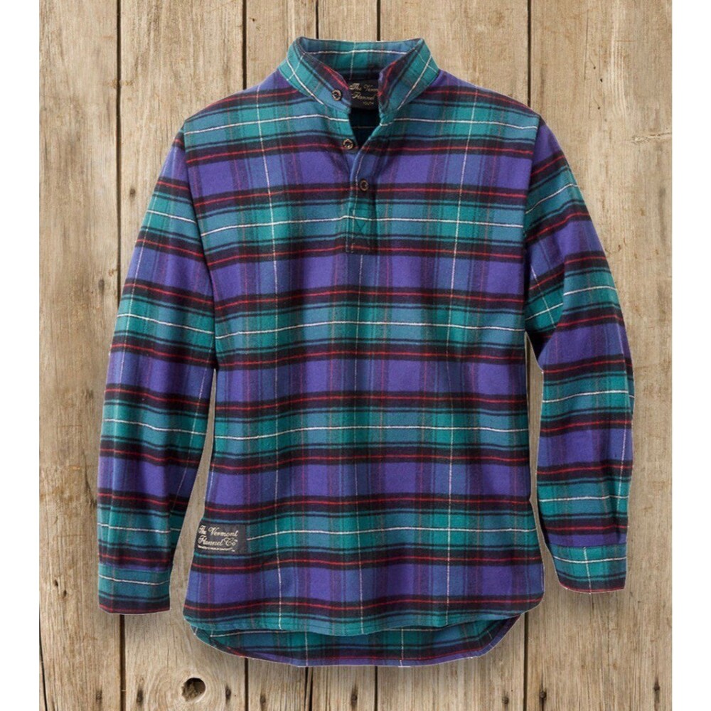 The Vermont Flannel Company Plaid Pullover Shirt - Small